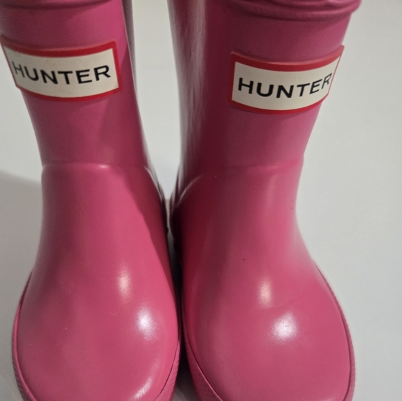 Hunter Other - HUNTER BABY GIRL SIZE 4 PINK RAIN BOOTS